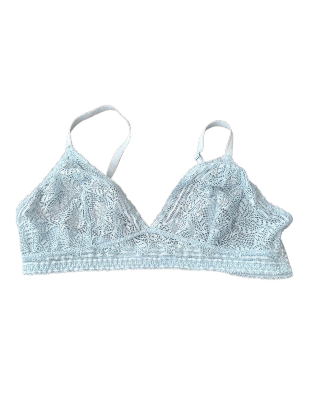 Haven Lace Bralette Bra Blue Medium